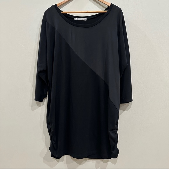Maurices 2x 3/4 sleeve two tone black top - Picture 1 of 6